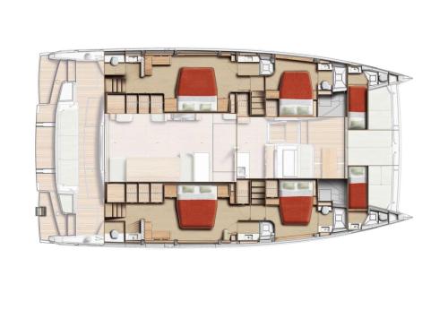 2 Luxury Owners Suites + 2 Guest Suites + Confi Crew Cabins
