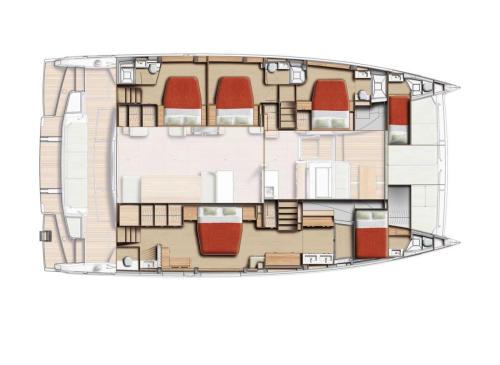 Luxury Owners Suite + 3 Guest Suites + 1 Guest Cabin + 2 Crew cabins
